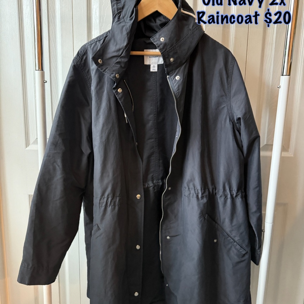 Old Navy Black Raincoat